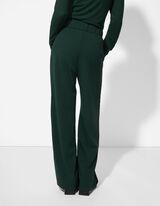 Nohavice tepl&aacute;kov&eacute;ho strihu - Wide Fit - zelena