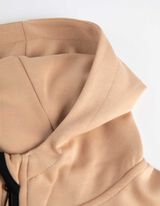 Tepláková bunda - Kapucňa - bezova