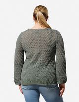 Strickpullover - V-Ausschnitt - t&uuml;rkis