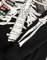 Felpa con cappuccio - Halloween - nero