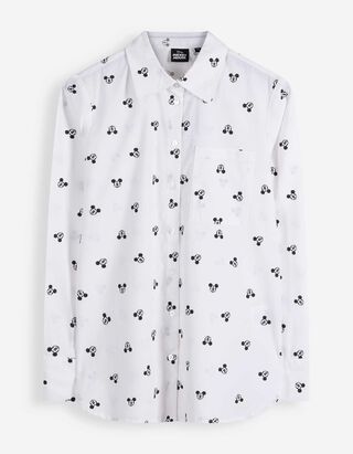 Bluse - Mickey Mouse - wei&szlig;