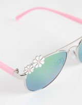 Pilotenbrille - silberfarben