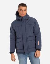 Talvejope - peidetud taskud - tumesinine