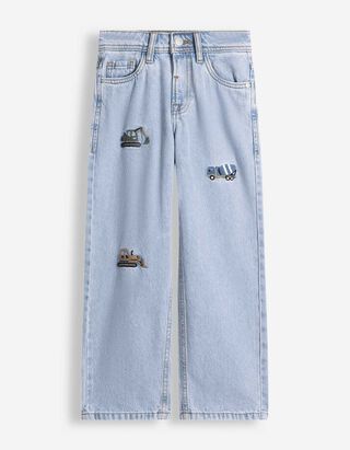 Jeans - Applikation - Hellblau