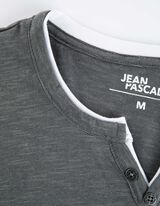 T-shirt - Dubbellaagse look - donkergroen