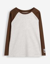 Langarmshirt - Basic - Dunkelbraun