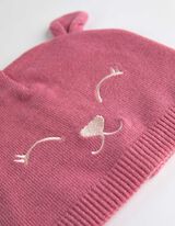 Čepice - Výšivka - ruzova