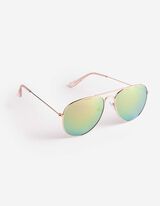 Sonnenbrille - Pilotenform - goldfarben