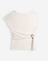 T-Shirt - Schnalle - Off-White