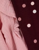 Set van jurk en legging - Mousseline - roze