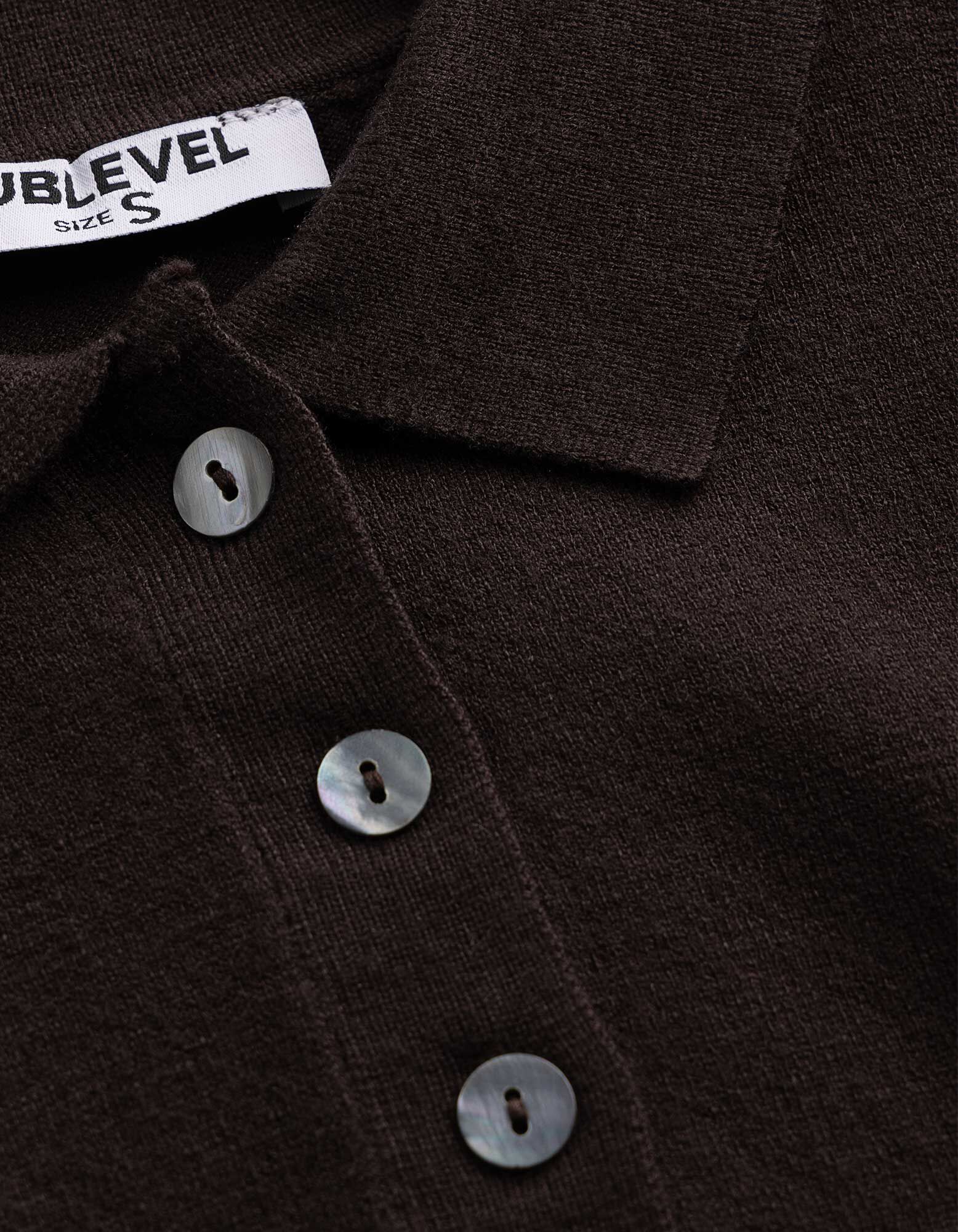 Pullover - Polokragen - Dunkelbraun