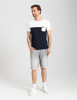 Majica kratkih rukava - blokiranje boja - tamno plava