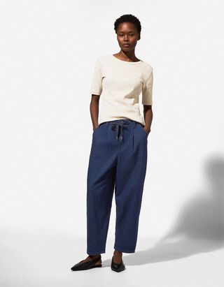 Jeans - Balloon Fit - blau