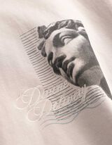 T-Shirt - R&uuml;ckenprint - beige