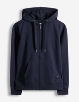 Sweatjacke - Kapuze mit Tunnelzug - dunkelblau