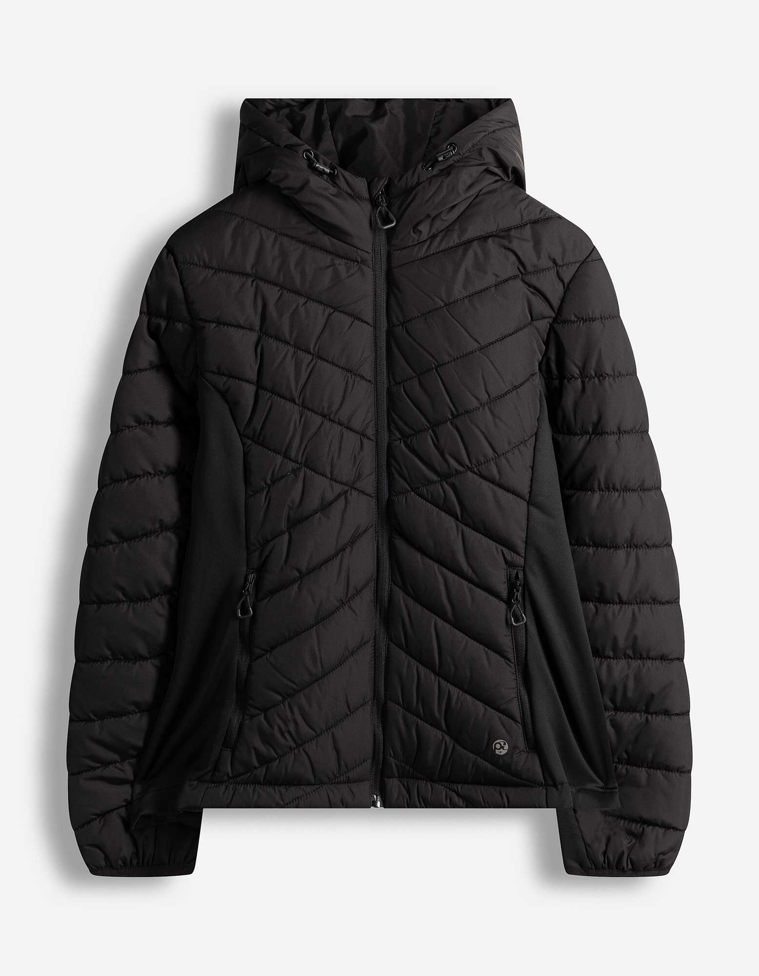 Steppjacke - Kapuze - Schwarz