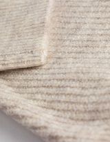 Pullover - V-Ausschnitt - beige