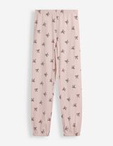 Pyjama Set aus Sweatshirt und Hose - Allover-Muster - Rosa