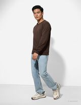 Mikina - Relax Fit - tmavohneda