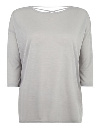 Damen Langarmshirt mit gekreuzten Riemen