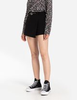 Ko&scaron;eľov&aacute; bl&uacute;zka - Kvetovan&yacute; vzor - cierna