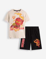 Souprava trička a kalhot - Ninjago - B&eacute;žov&aacute;