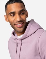 Mikina s kapucňou - Zmes bavlny - ruzova