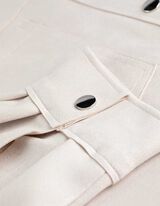 Giacca scamiciata - Imitazione di camoscio - bianco