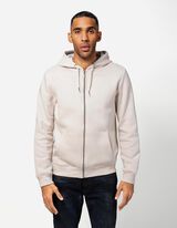 Sweatjacke - Kapuze mit Tunnelzug - beige