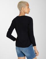 Damen Langarmshirt - Glitzerprint