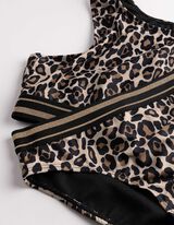 Set van bikinitop en bikinibroekje - Luipaardprint - beige