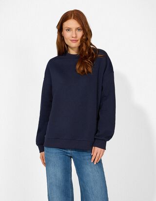 Sweatshirt - Frontprint - dunkelblau