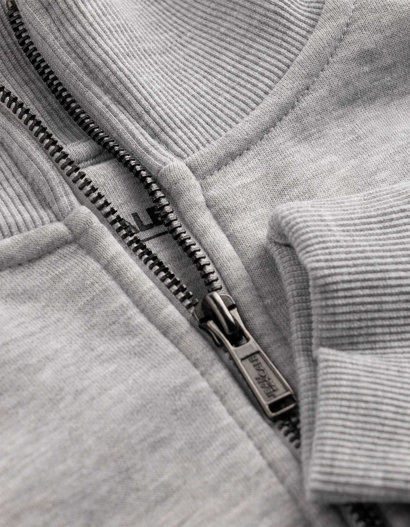 Sweatshirt - Troyer - Hellgrau