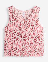 Blusentop - Allover-Print - Off-White