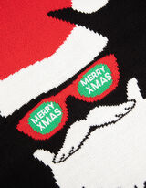 Strickpullover - Christmas - schwarz