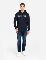Hoodie - Frontprint - dunkelblau