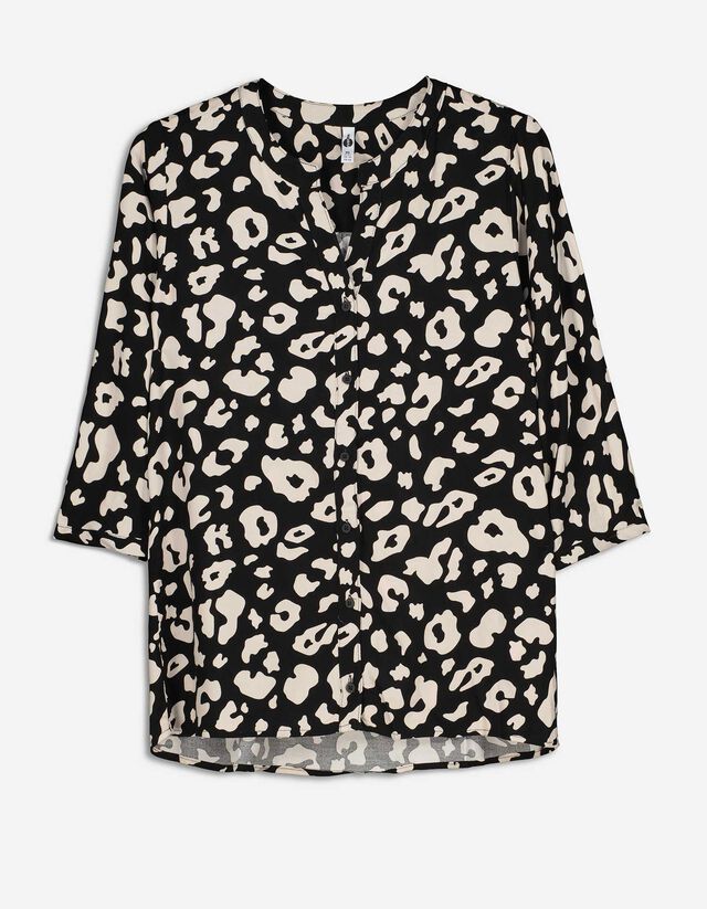 Blusa - LENZING™ ECOVERO™ - nero