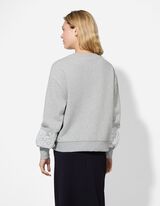 Pulover - Mâneci balon - Gri deschis