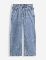 Jeans - Laserprint - Hellblau