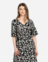 Maxišaty - LENZING™ ECOVERO™ - cierna