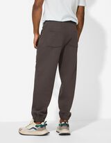 Jogpants - Kontraststreifen - dunkelgrau