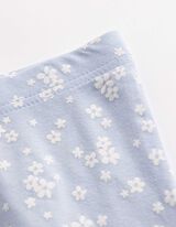 Leggings - Allover-Print - hellblau