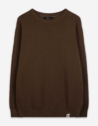 Pullover - Baumwolle - dunkelgrün