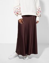 Gonna - Raso - marrone scuro