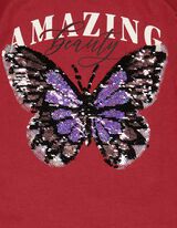 M&auml;dchen Langarmshirt - Wendepailletten