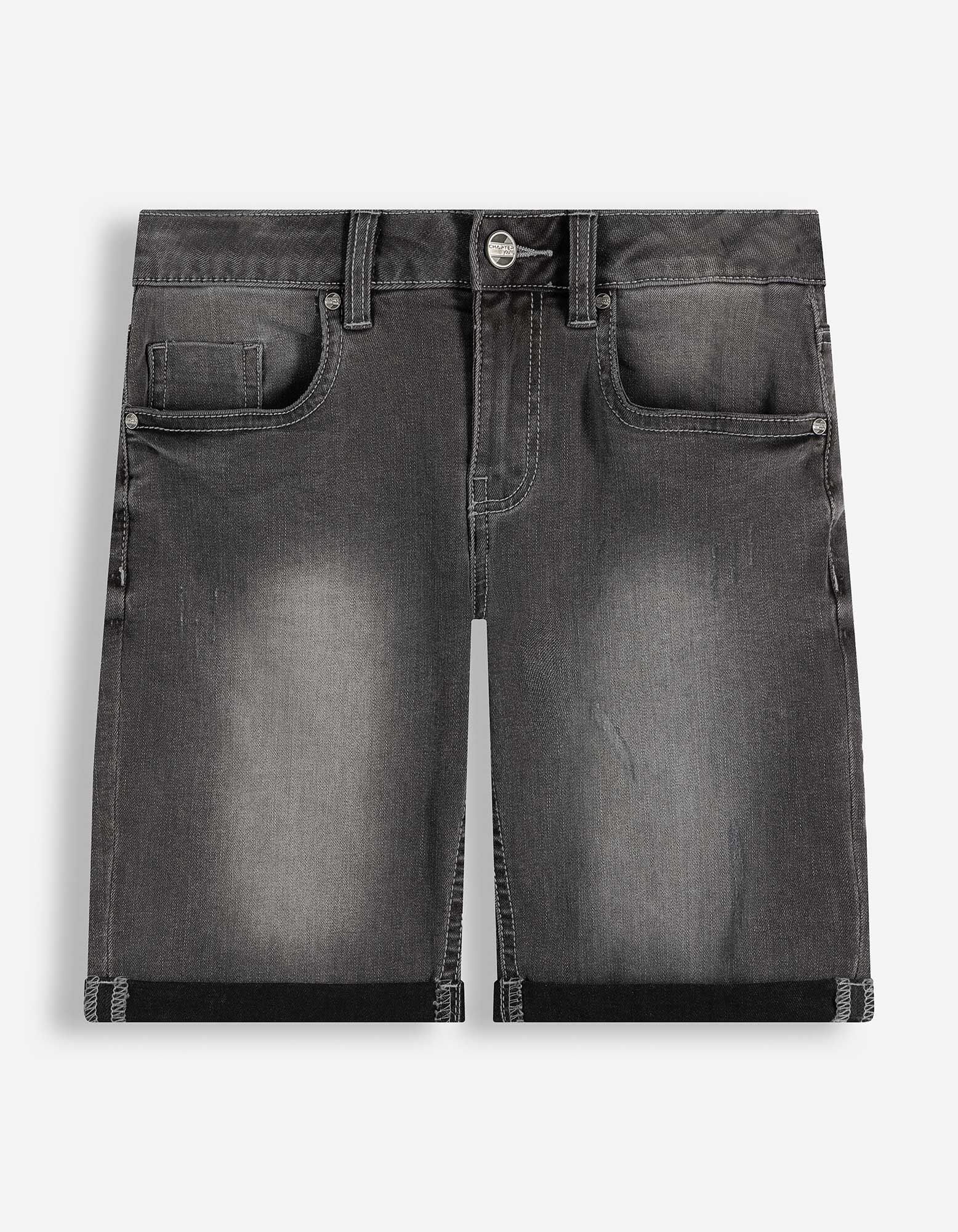 Short en jean - denim gris - Gris