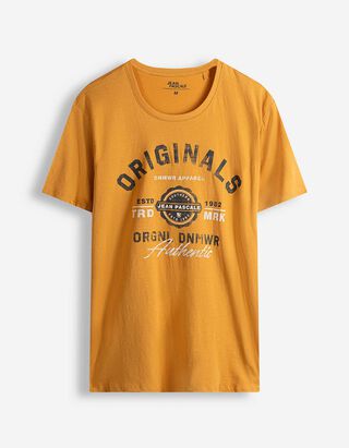 T-Shirt - Frontprint - gelb