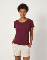 T-Shirt - Stretchanteil - Lila