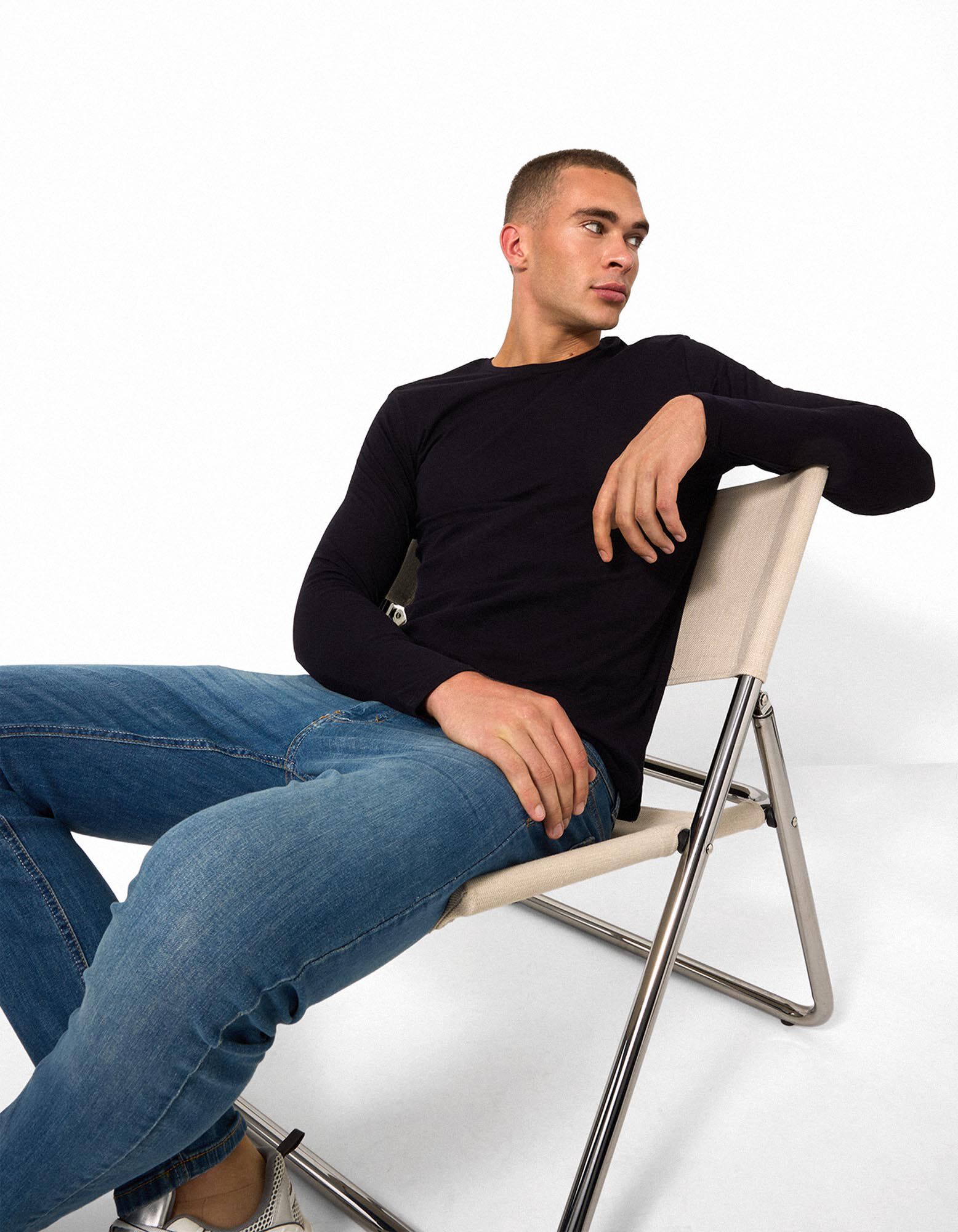Dž&iacute;nsy - Slim Fit - modra