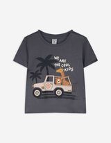 T-Shirt - Print - grau